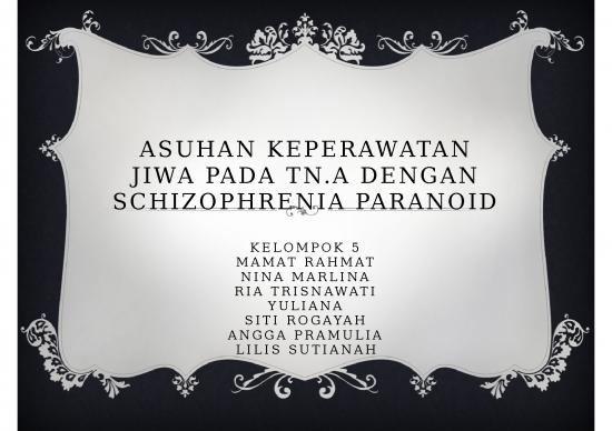 picture_Contoh Pengkajian Keperawatan 4700 | Schizophrenia Paranoid - Asuhan Keperawatan Jiwa