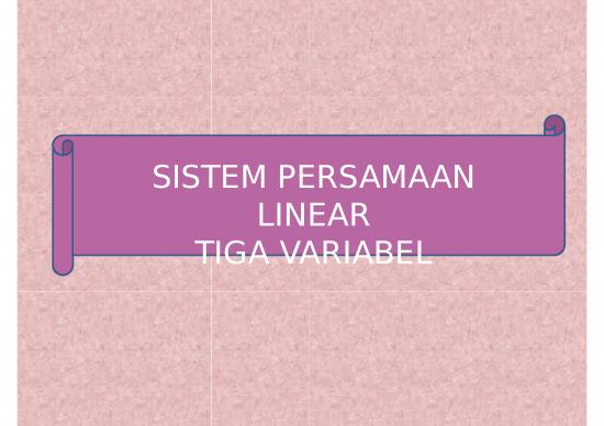 picture_Persamaan Linear - Sistem Persamaan Linear Tiga Variabel