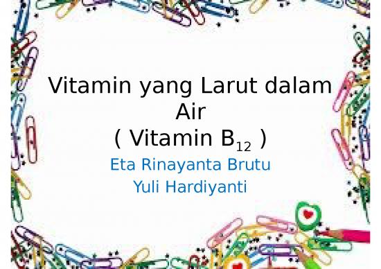 picture_Vitamin B12 - Vitamin Yang Larut Dalam Air