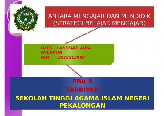 picture_Pendidikan Ppt 4772 | Antara Mengajar Dan Mendidik - Strategi Belajar Mengajar