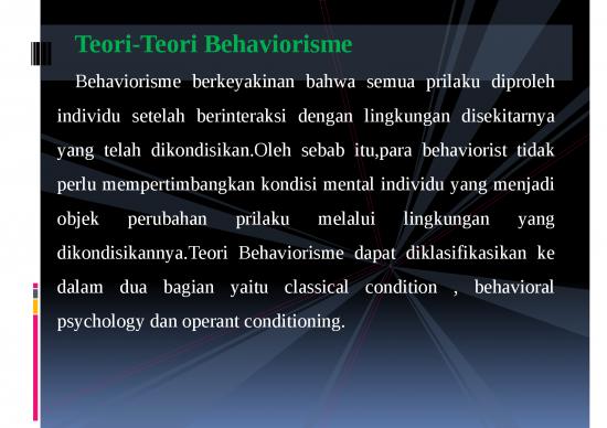 Tujuan Penelitian Adalah 3792 | Teori Belajar Behaviorisme