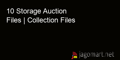 picture 10 Storage Auction Files | Collection Files