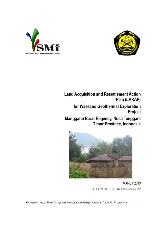 picture Larap - Land Acquisition Resettlement Action Plan Id 24083 | 04 Final Larap Smi Waesano Wb Clear