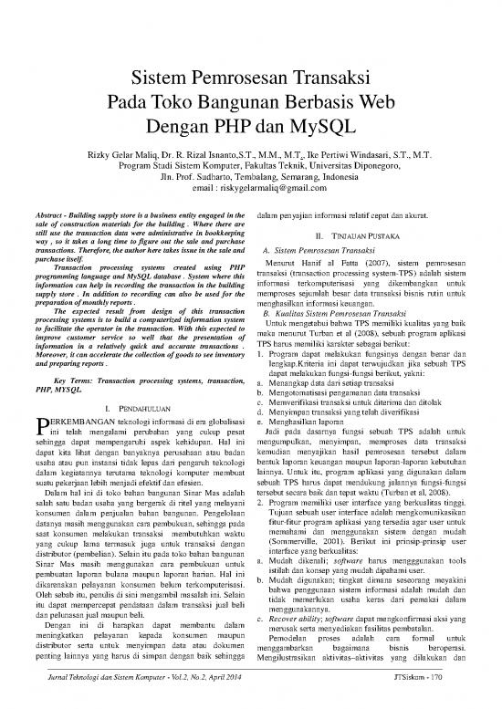 picture Sistem Pemrosesan Transaksi Id 24157 | 145444 Id Sistem Pemrosesan Transaksi Pada Toko Ba picture Sistem Pemrosesan Transaksi Id 24157 | 145444 Id Sistem Pemrosesan Transaksi Pada Toko Ba