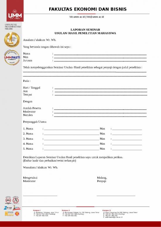 picture Laporan Seminar Id 24900 | 1 Form Seminar Proposal   Seminar Hasil New
