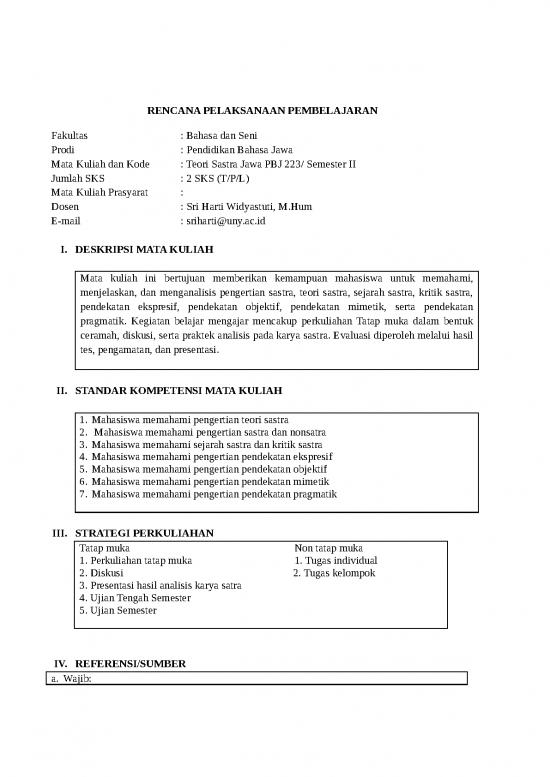 picture Kritik Sastra Id 25460 | 8b Rppteori Sastra Jawa 2