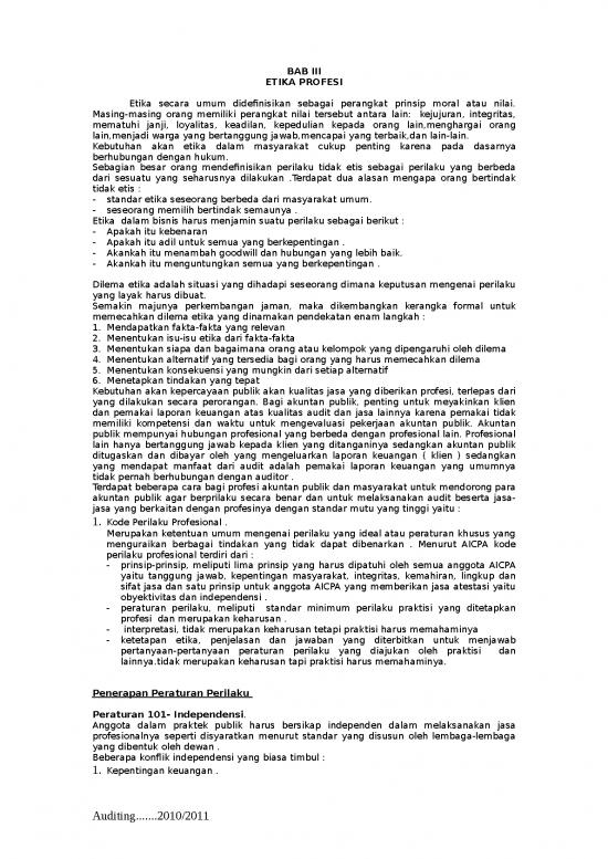 picture Etika Dan Hukum Bisnis 24840 | Arens Bab Iii Iv Etika Profesi Kewajiban Hukum Ok
