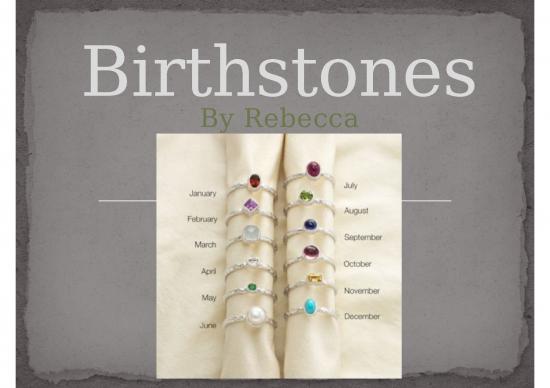 picture Color Ppt 23999 | Birthstones