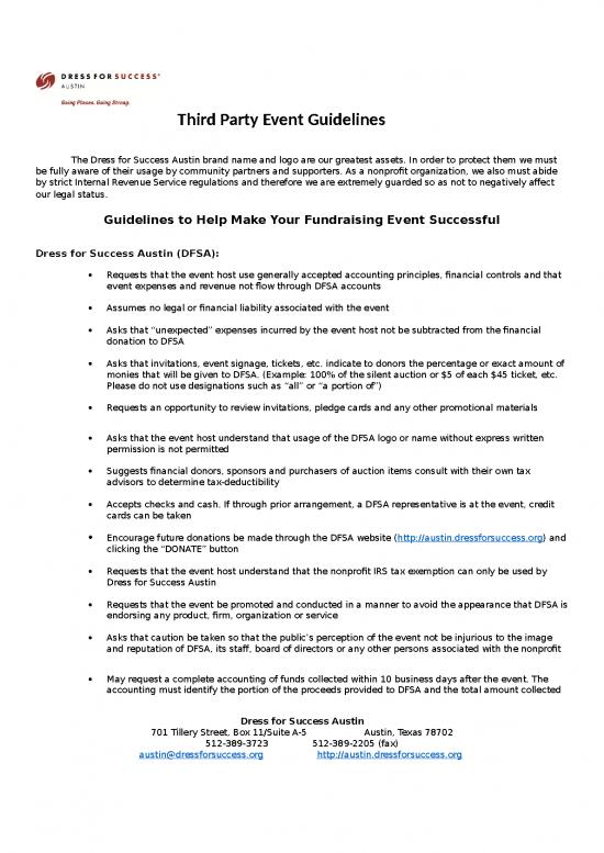picture1_Dress For Success Id 26486 | Event Guidelines And Faq
