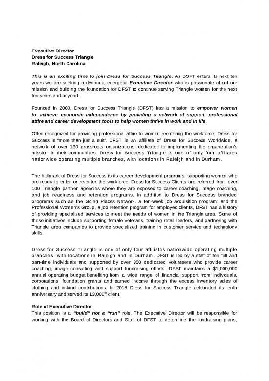 picture_Dress For Success Id 26485 | Exec Dir Dfs Job Posting Final 1