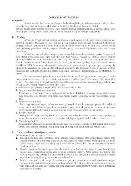 picture Pengertian Bakteri 25377 | Infeksi Postpartum