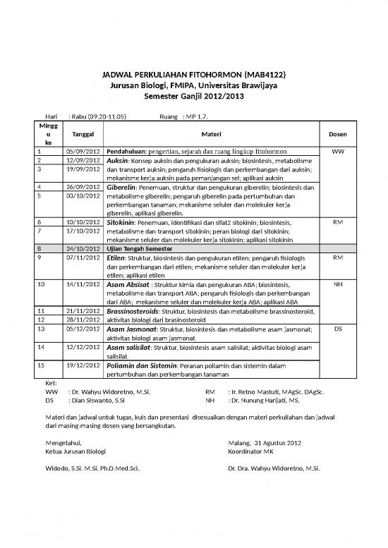 picture_Jadwal Perkuliahan Fitohormon 2012
