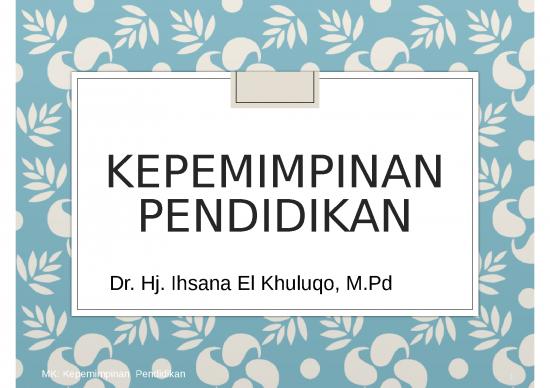 picture Power Point Manajemen 25036 | Kepemimpinan Pendidikan 1