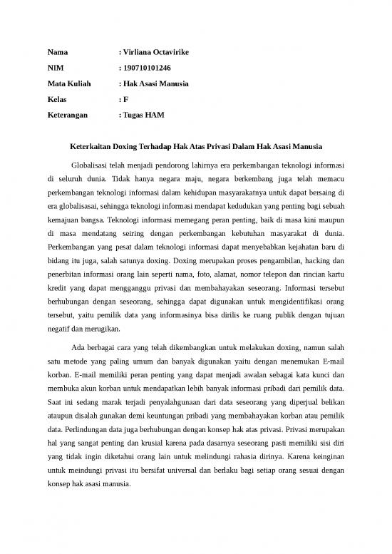 picture Hak Asasi Manusia 24762 | Keterkaitan Doxing Terhadap Hak Atas Privasi Dalam Hak Asasi Manusia