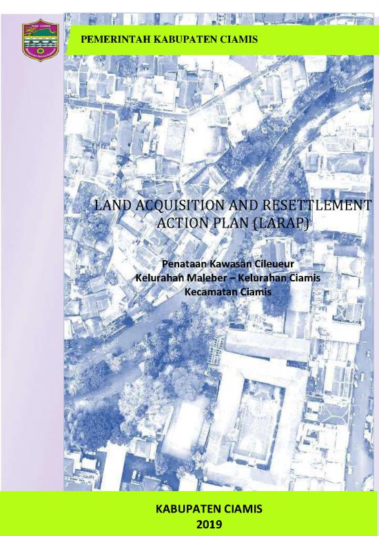 picture Larap - Land Acquisition Resettlement Action Plan Id 24079 | Larap Jabar Kab Ciamis Kawasan Cileueur 202106