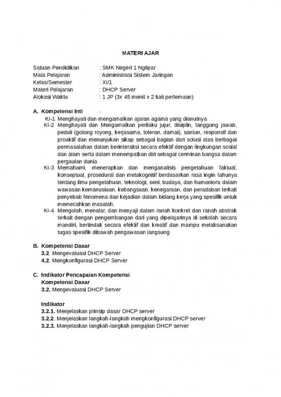 picture Materi Kelas 11 - Kelas Xi Id 24455 | Materi Dhcp Server Debian