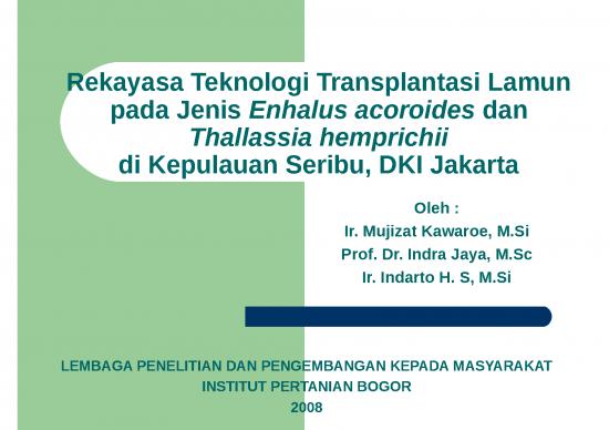 picture1_Presentasi Usaha Ppt 25806 | Mujizat Kawaroe Rekayasa Teknologi Transplantasi Lamun