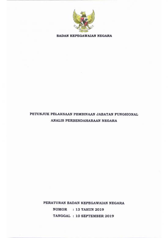 picture_Manajemen Pdf 25988 | Peraturan Bkn N 13 Tahun 2019 Jf Analis Perbendaharaan Negara Update