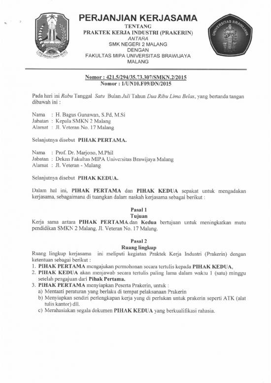 picture Perjanjian Kerjasama Smk 24502 | Prakerin Smk 2 Malang 2015 picture Perjanjian Kerjasama Smk 24502 | Prakerin Smk 2 Malang 2015