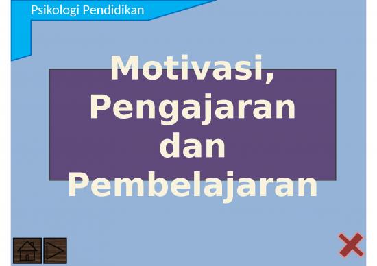 picture Motivasi 25504 | Psikologi Pendidikan Pertemuan 11