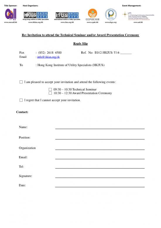 picture1_Seminar Flyer Template Free 26033 | Reply Slip Technical Seminar  Award Present Hkius