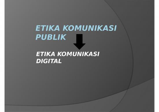 picture_Slide Com206 Etika Komunikasi 7 Etika Komunikasi Publik