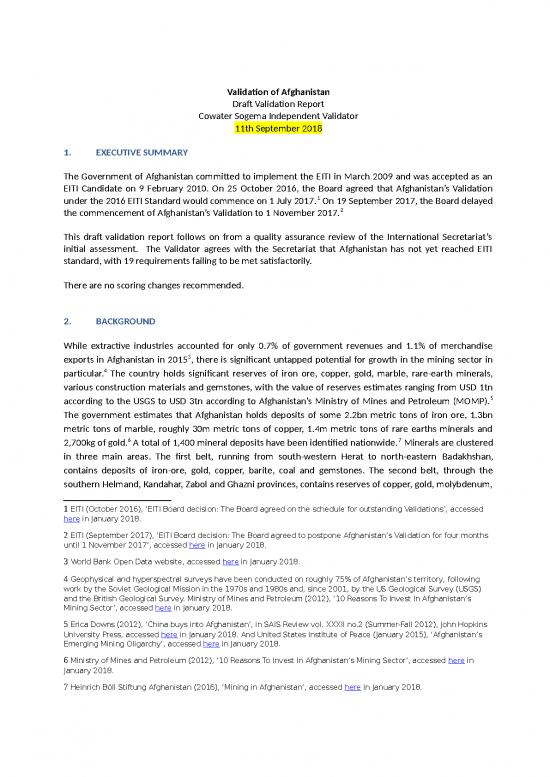 picture_Report Template Doc 24003 | Validation Report Afghanistan Zero Draft Revised