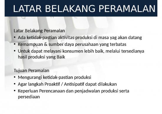 Peramalan Dan Perencanaan Produksi 3975