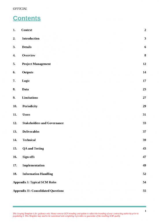 Project Management Spread Sheet 23920 | Scm Scoping Template V1 May 2021