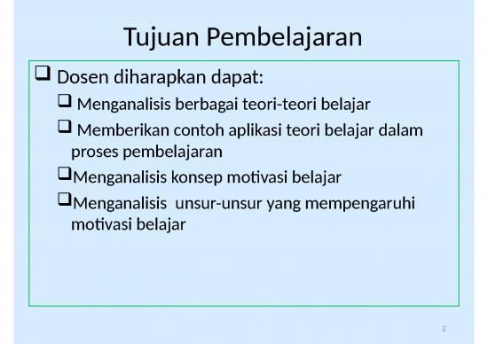 Motivasi 25529 | Teori Belajar Dan Motivasi