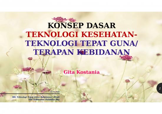 picture Teknologi Tepat Guna Kebidanan Id 28513 | 1 2 Konsep Dasar Ttg