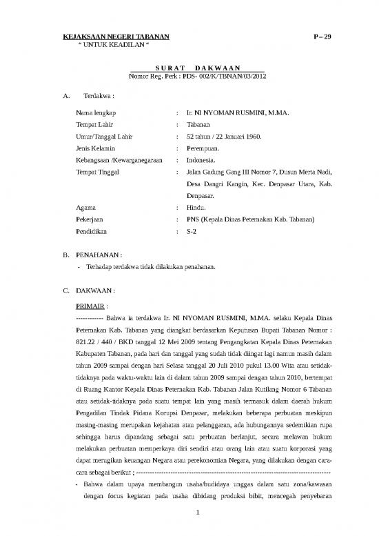 picture_20121105125229 7394 Surat Dakwaan Td A I Ni Nyoman Rusmini, Ma