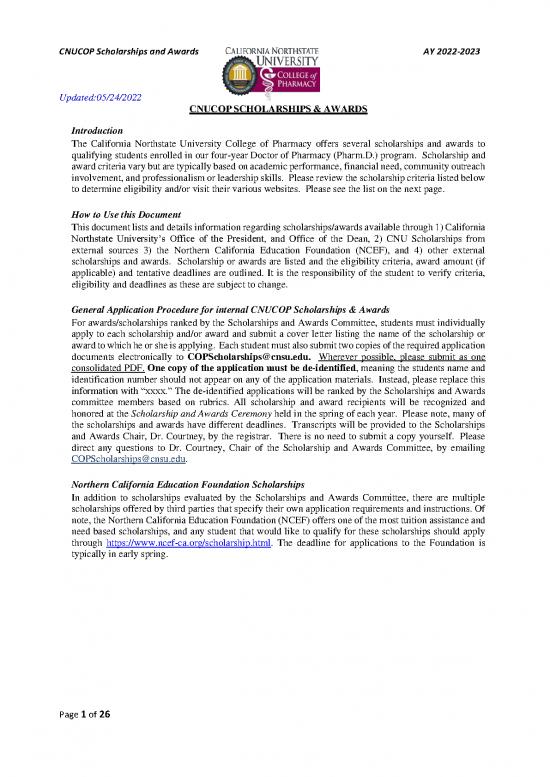 picture_Financial Spreadsheet 27242 | 2022 2023 Cnucop Scholarship And Awards List