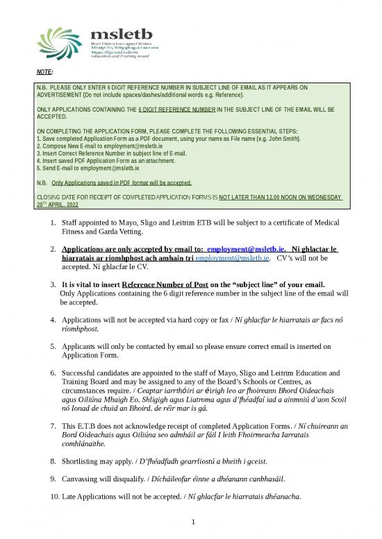 picture Ms Word Advertisement Template 29049 | Application Form School Secretary Grade Iii Clerical Officer Colaiste Chomain 2022