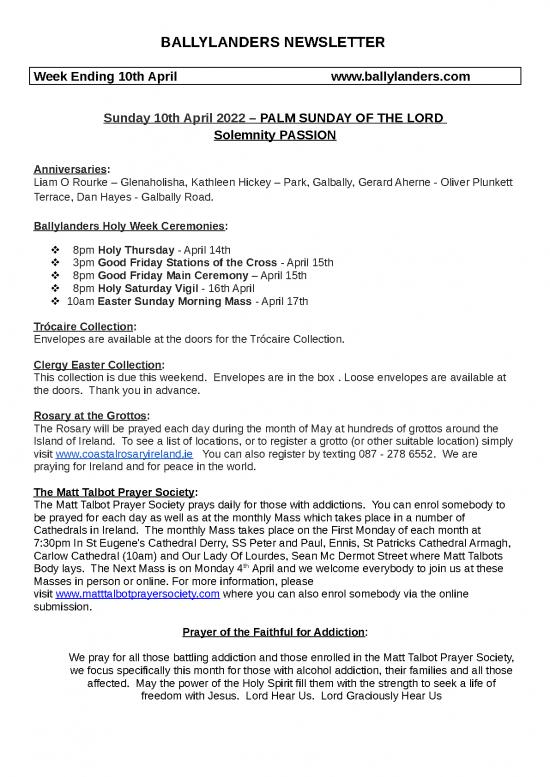 picture Microsoft Word Newsletter Template 28832 | Ballylanders Newsletter 10th April 2022  4   3   3   3   2   1   3   1   1   1   1   3  4 4