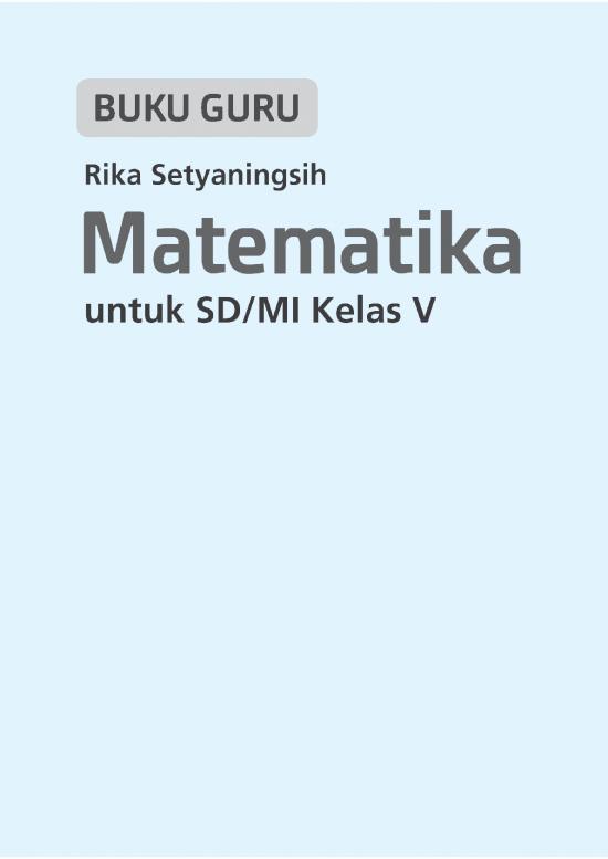 picture Matematika Pdf 26625 | Buku Guru Matematika Kelas V Sd picture Matematika Pdf 26625 | Buku Guru Matematika Kelas V Sd