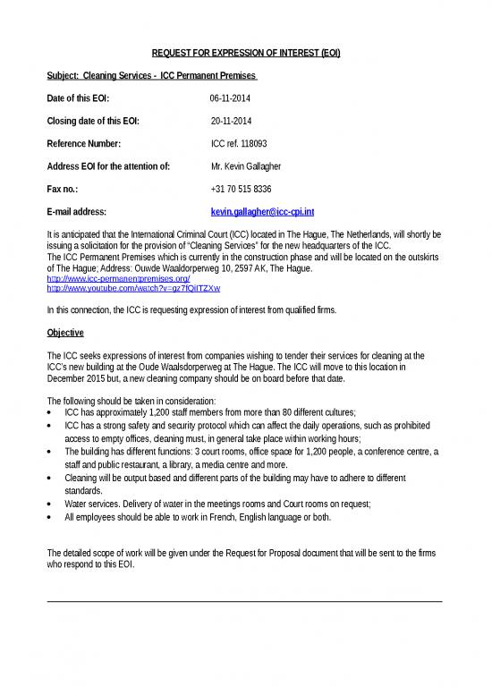 picture_Free Templates For Cleaning Services 28649 | Eoi 118093 Cleaning Services   Icc Permanent Premises