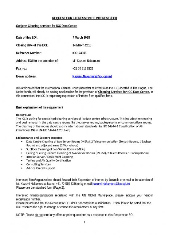 picture_Free Templates For Cleaning Services 28650 | Eoi 124359 Cleaning Services For Icc Data Centre