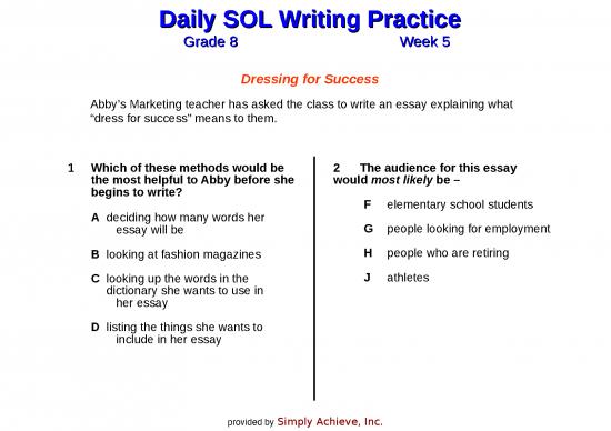 picture Planning Spreadsheet 26641 | Gr8 Week 5 Dressing For Success