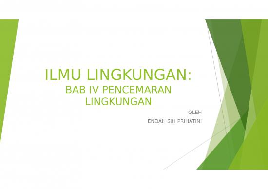 picture Pencemaran Lingkungan 28307 | Ilmu Lingkungan Bab 4