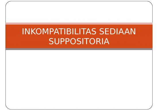 picture1_Suppositoria | Inkompatibilitas Sediaan Suppositoria