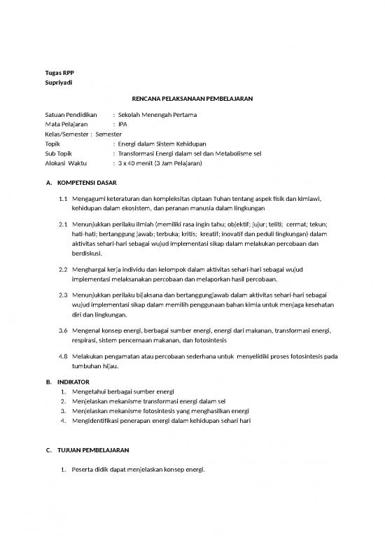 picture Contoh Hasil Percobaan 27979 | Rpp Energi Dlm S Khipan Supriyadi