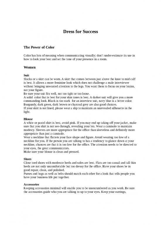 picture Dress For Success Id 26651 | S2o2dressforsuccess