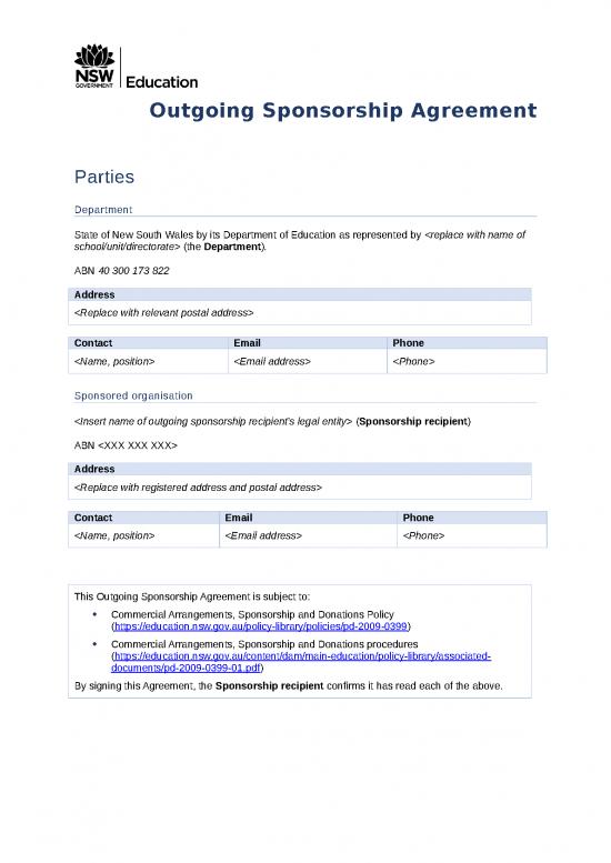 picture_Gst Word Format 28923 | Sponsorship Agreement Template   Outgoing