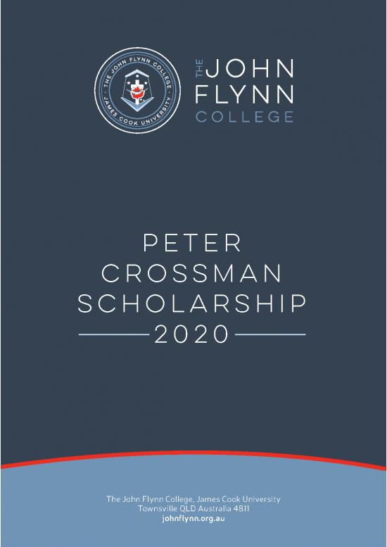 picture Therapeutic Community Pdf 28358 | The John Flynn College 2020 Scholarship Application Rules