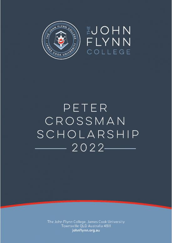 picture Therapeutic Community Pdf 28360 | The John Flynn College 2022 Scholarship Application Rules
