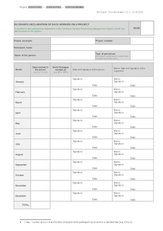 picture_Project Management Spread Sheet 28922 | Time Declaration En