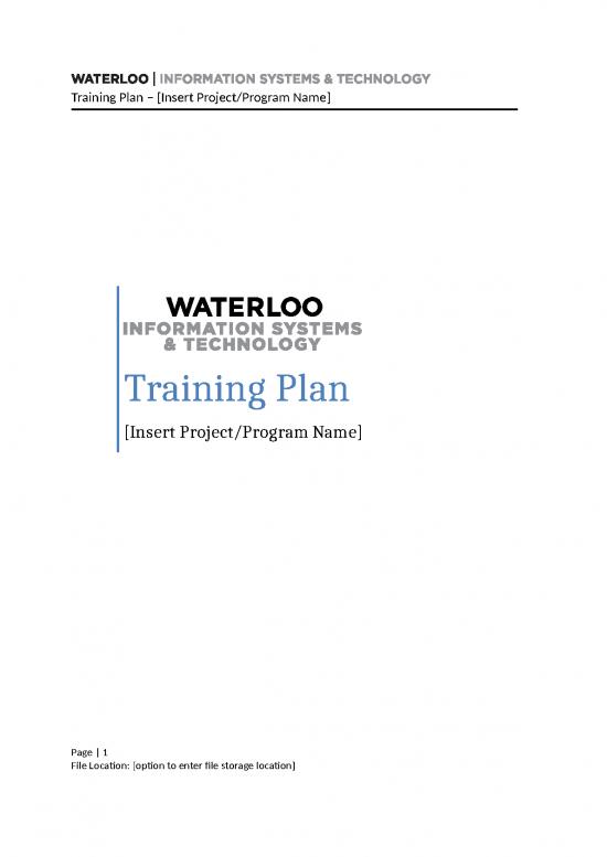 picture Training Plan Template 28397 | Training Plan Template 1 0