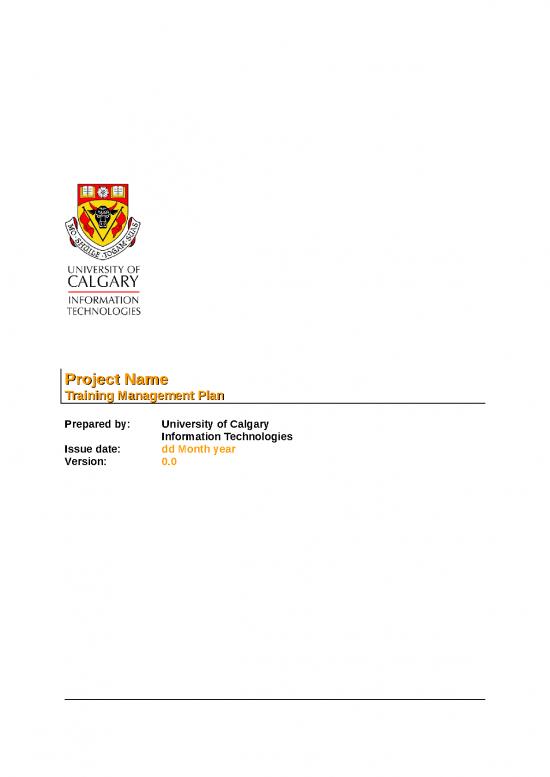 picture Project Management Spread Sheet 28429 | Training Plan Template 2008jun10