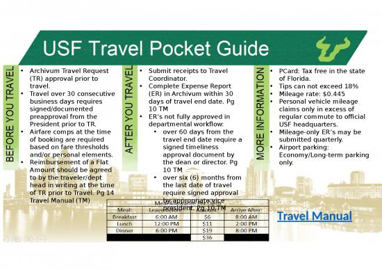 usf travel policy
